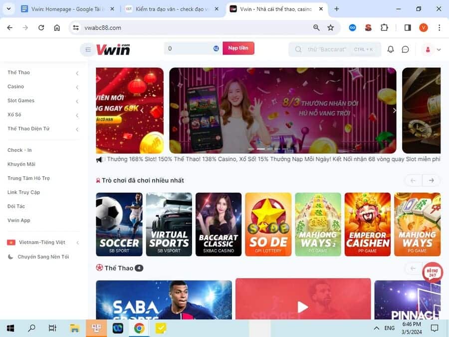 Giới thiệu tổng quan Vwin