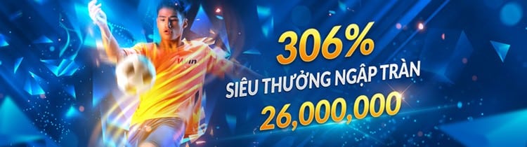 Gói thưởng chào mừng thể thao lên tới 26,000,000 VND.
